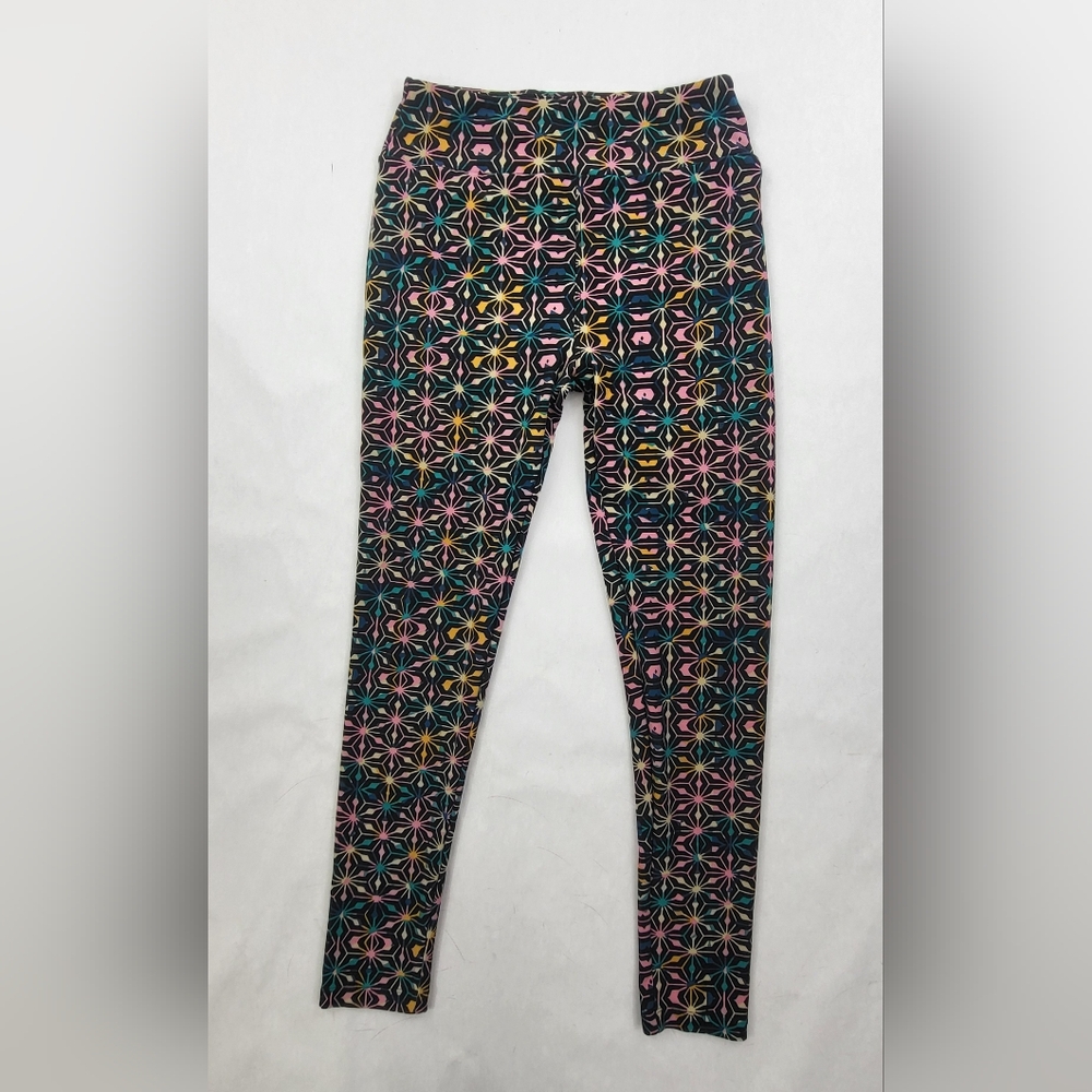 Lularoe Leggings Snowflake Print One Size Soft Stretchy